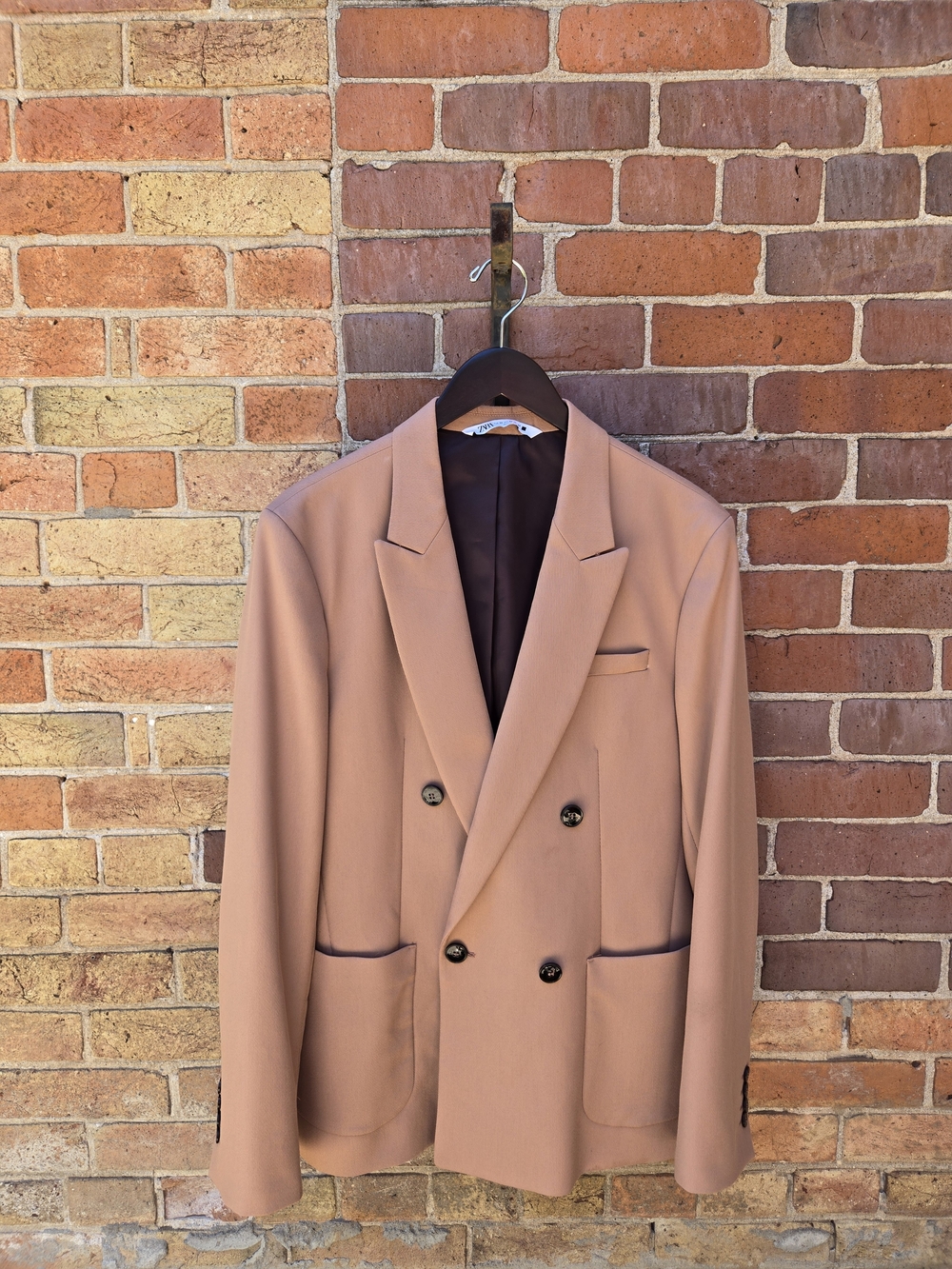 Zara Mens Double Brested Blazer US40 -Designer Like Cut